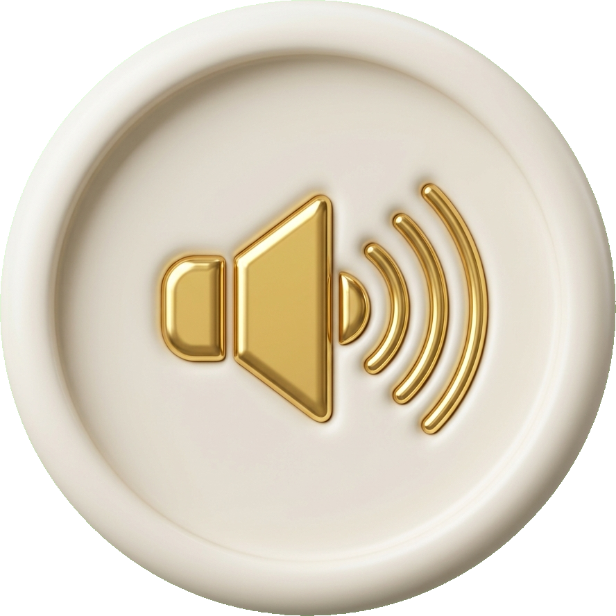 Golden speaker badge