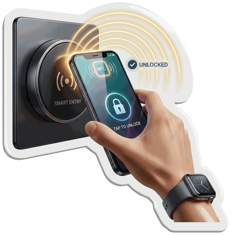 Keyless Tap Phone Sticker
