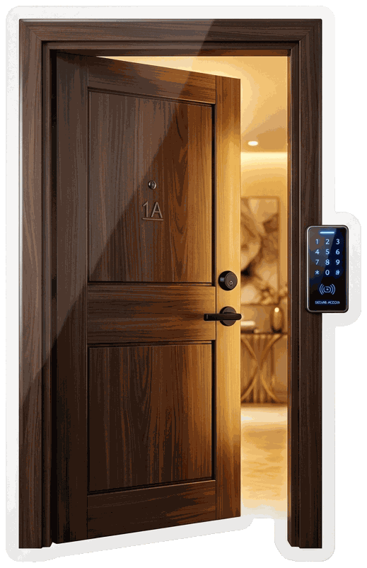 Door Unlock Glow Sticker