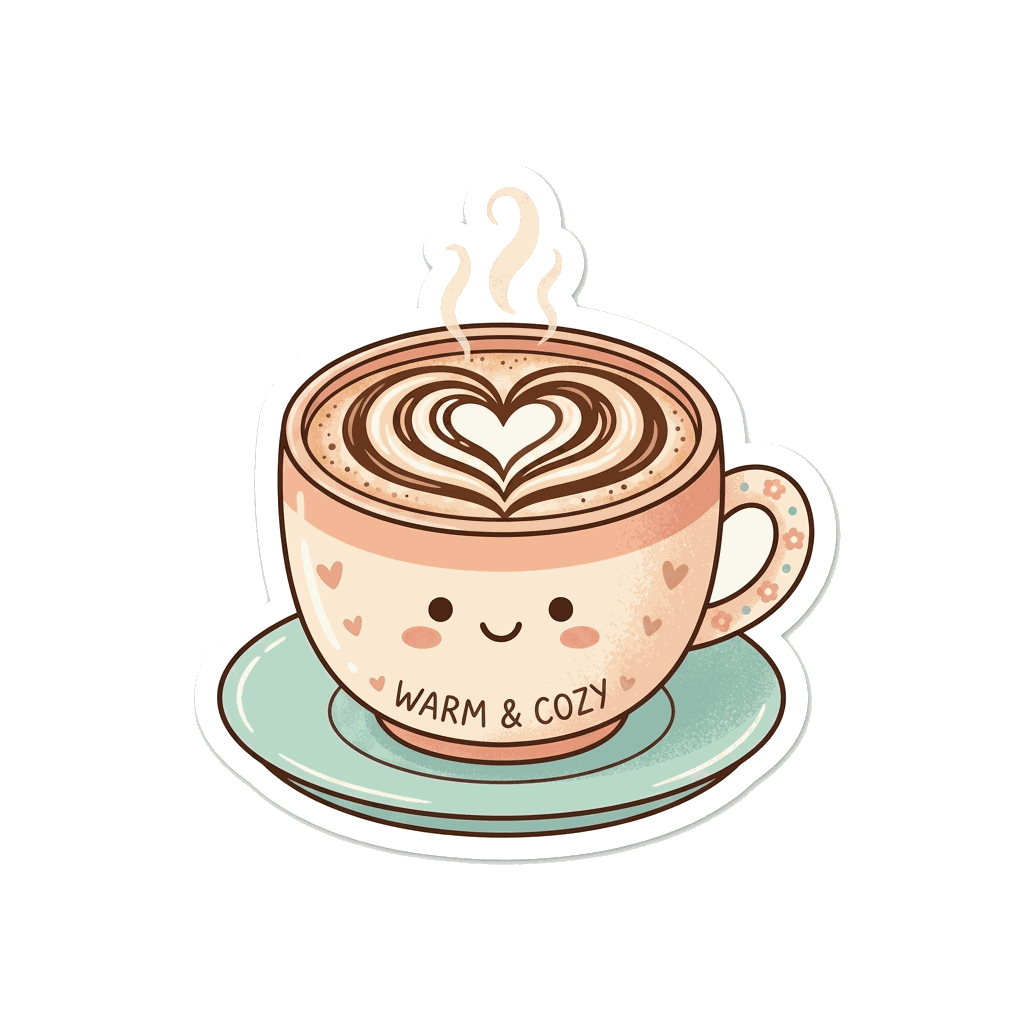 Coffee Cup Sticker
